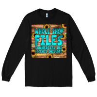 Black whole shop fıles Long Sleeve Tee - JahusDesignShop