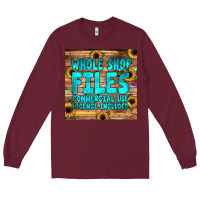 Burgundy whole shop fıles Long Sleeve Tee - JahusDesignShop