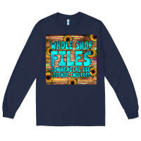 Navy whole shop fıles Long Sleeve Tee - JahusDesignShop