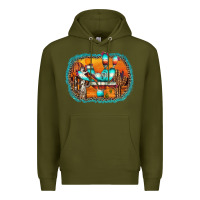 Army Green western cactus Premium Hoodie - AdoDesignShop