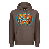 Coffee western cactus Premium Hoodie - AdoDesignShop