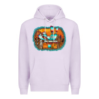 Lilac western cactus Premium Hoodie - AdoDesignShop