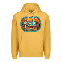 Mustard western cactus Premium Hoodie - AdoDesignShop