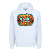 White western cactus Premium Hoodie - AdoDesignShop