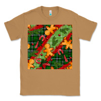 Toasted Coconut christmas gingerbread man and candy cane seamless pattern Classic Tee - BundleAndBundleShop