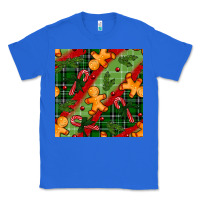 True Royal christmas gingerbread man and candy cane seamless pattern Classic Tee - BundleAndBundleShop