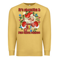 Antique Gold its abuelita and pan dulce season mexican santa Premium Sweatshirt - MaliasSmallBusiness