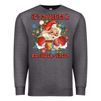 Charcoal Heather its abuelita and pan dulce season mexican santa Premium Sweatshirt - MaliasSmallBusiness