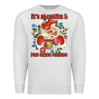 Oatmeal Heather its abuelita and pan dulce season mexican santa Premium Sweatshirt - MaliasSmallBusiness