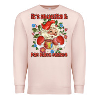 Pale Pink its abuelita and pan dulce season mexican santa Premium Sweatshirt - MaliasSmallBusiness