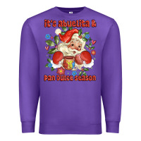 Purple its abuelita and pan dulce season mexican santa Premium Sweatshirt - MaliasSmallBusiness