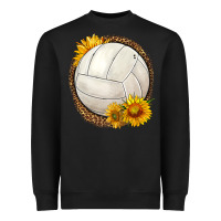 Black western volleyball with sunflower Heavyweight Sweatshirt - HRA Design Shop