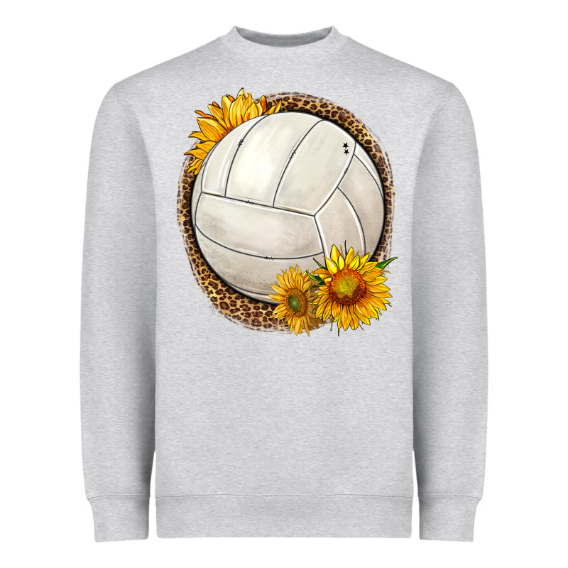 Western Volleyball With Sunflower Heavyweight Sweatshirt by HRA Design Shop | Teevron