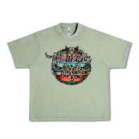 Oil Green wranglinn mama Urban Heavy Tee - RacoonDesign