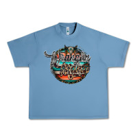 Pebble Blue wranglinn mama Urban Heavy Tee - RacoonDesign