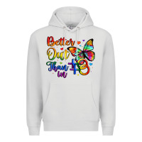Dove Grey better out than in Premium Hoodie - Artiststas