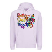 Lilac better out than in Premium Hoodie - Artiststas