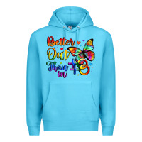 Ocean Blue better out than in Premium Hoodie - Artiststas