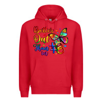 Red better out than in Premium Hoodie - Artiststas