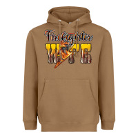 Toasted Coconut firefighter wife lightning bolt Heavyweight Hoodie - NancyCooperArtShop
