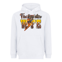 White firefighter wife lightning bolt Heavyweight Hoodie - NancyCooperArtShop