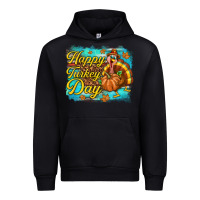 Black Happy Turkey Day Urban Hoodie - texasbilliewilder