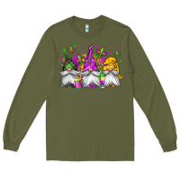 Army Green mardi gras gnomes Long Sleeve Tee - Jasminsmagicworld