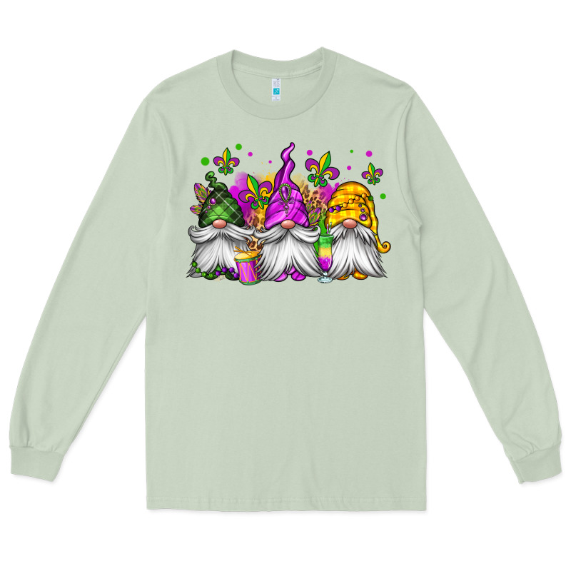 Mardi Gras Gnomes Long Sleeve Tee by Jasminsmagicworld | Teevron