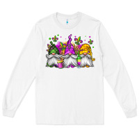 White mardi gras gnomes Long Sleeve Tee - Jasminsmagicworld