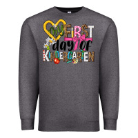 Charcoal Heather my first day of kindergarten Premium Sweatshirt - NancyCooperArtShop