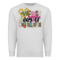Dove Grey my first day of kindergarten Premium Sweatshirt - NancyCooperArtShop