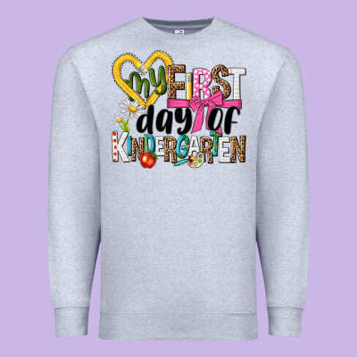 My First Day Of Kindergarten Premium Sweatshirt Designed By Nancycooperartshop