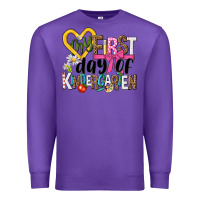 Purple my first day of kindergarten Premium Sweatshirt - NancyCooperArtShop