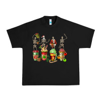 Black christmas skeleton coffee cups Urban Heavy Tee - FaDigitalArtStudio