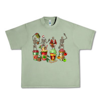 Oil Green christmas skeleton coffee cups Urban Heavy Tee - FaDigitalArtStudio