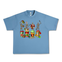 Pebble Blue christmas skeleton coffee cups Urban Heavy Tee - FaDigitalArtStudio