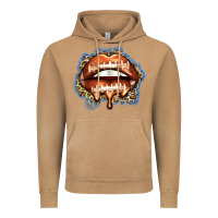 American Football Lips Vintage Hoodie | Teevron