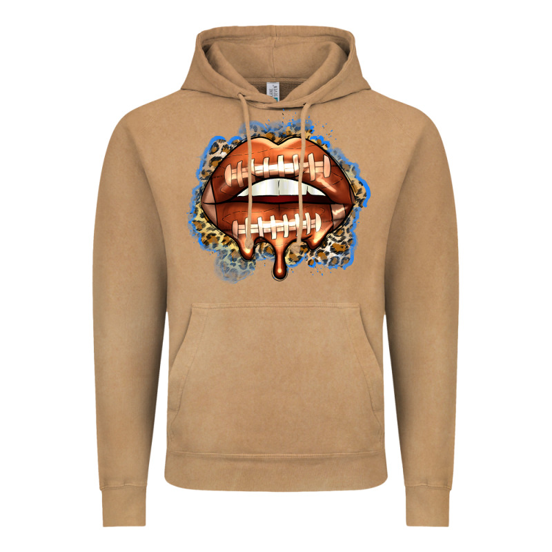 American Football Lips Vintage Hoodie by Zillion Design Studio | Teevron