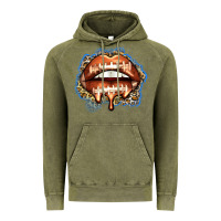 Vintage Olive american football lips Vintage Hoodie - Zillion Design Studio