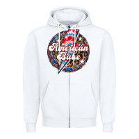 White Western American Babe Patriotic Zipper Hoodie - LillyAllenDesigns