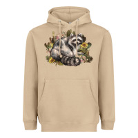 Mushroom floral racoon western Heavyweight Hoodie - NancyCooperArtShop
