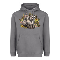 Storm floral racoon western Heavyweight Hoodie - NancyCooperArtShop