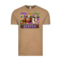 Vintage Coffee happy mardi gras heifer Vintage Tee - RacoonDesign