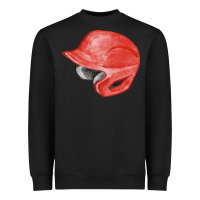 Black red baseball helmet fa element Heavyweight Sweatshirt - FaDigitalArtStudio
