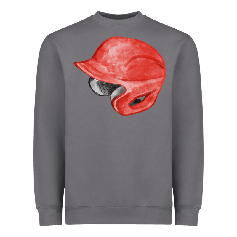 Red Baseball Helmet Fa Element Heavyweight Sweatshirt by FaDigitalArtStudio | Teevron