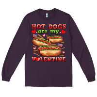 Plum hot dogs are my valentine Long Sleeve Tee - AdoDesignShop