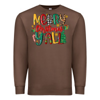 Chestnut merry christmas y'all Premium Sweatshirt - MaliasSmallBusiness