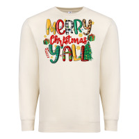 Sandshell merry christmas y'all Premium Sweatshirt - MaliasSmallBusiness