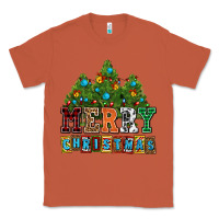 Copper merry christmas with christmas trees Classic Tee - AdoDesignShop