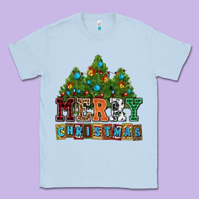 Merry Christmas With Christmas Trees Classic Tee Designed By Adodesignshop